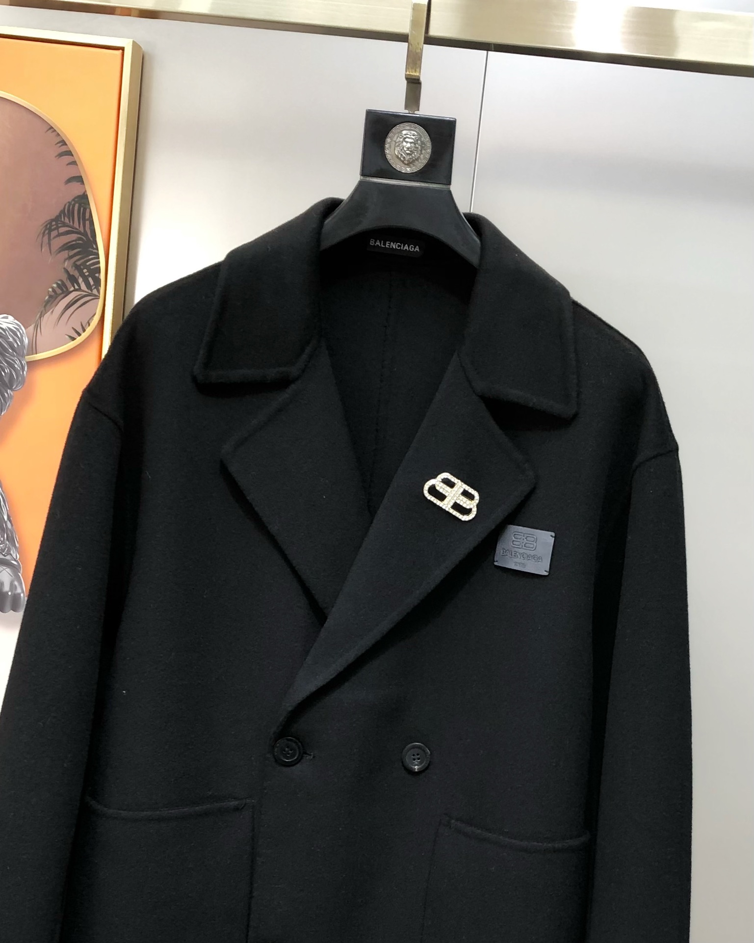 Balenciaga Male Basic Clothing Wool Black S-l-xl