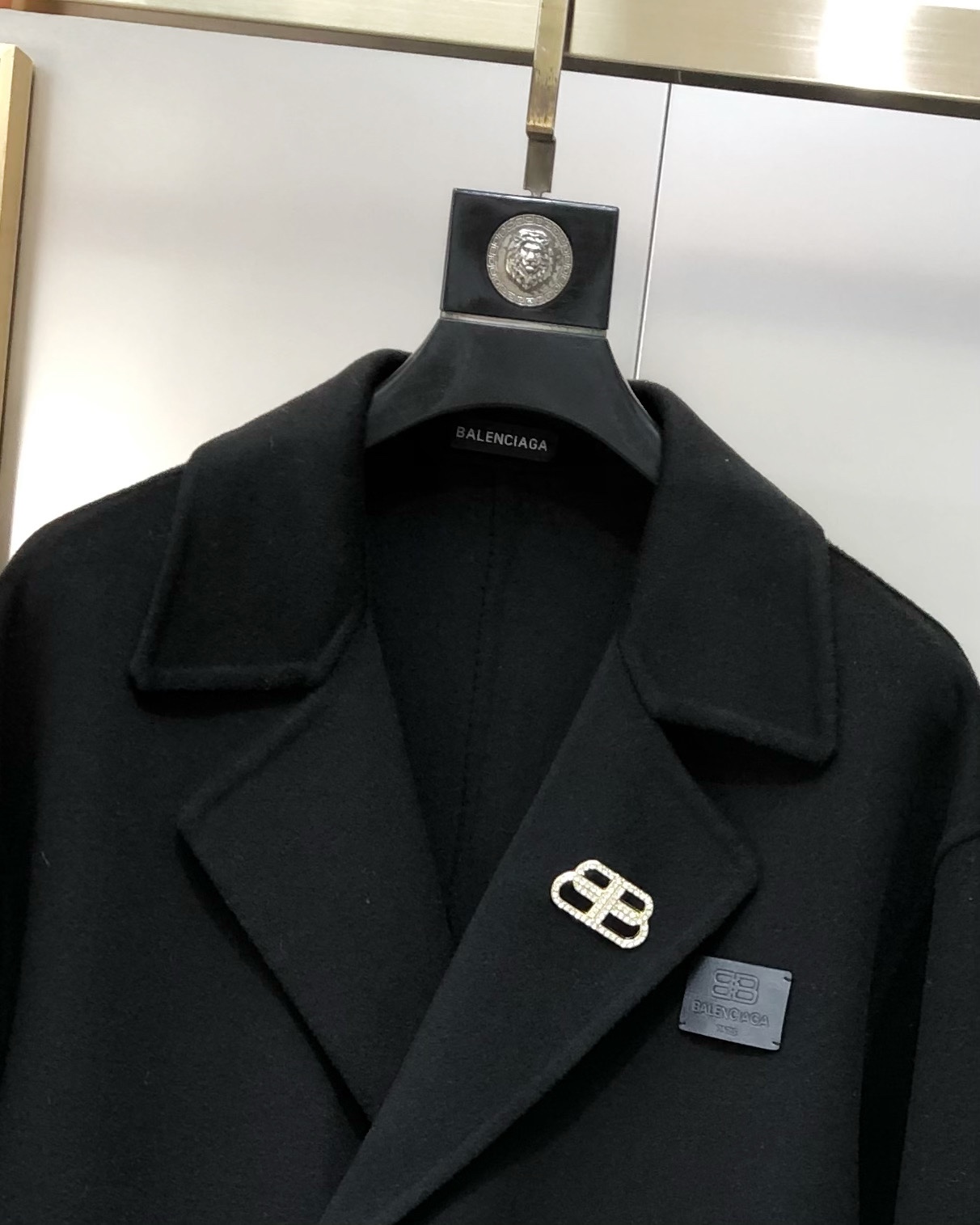 Balenciaga Male Basic Clothing Wool Black S-l-xl