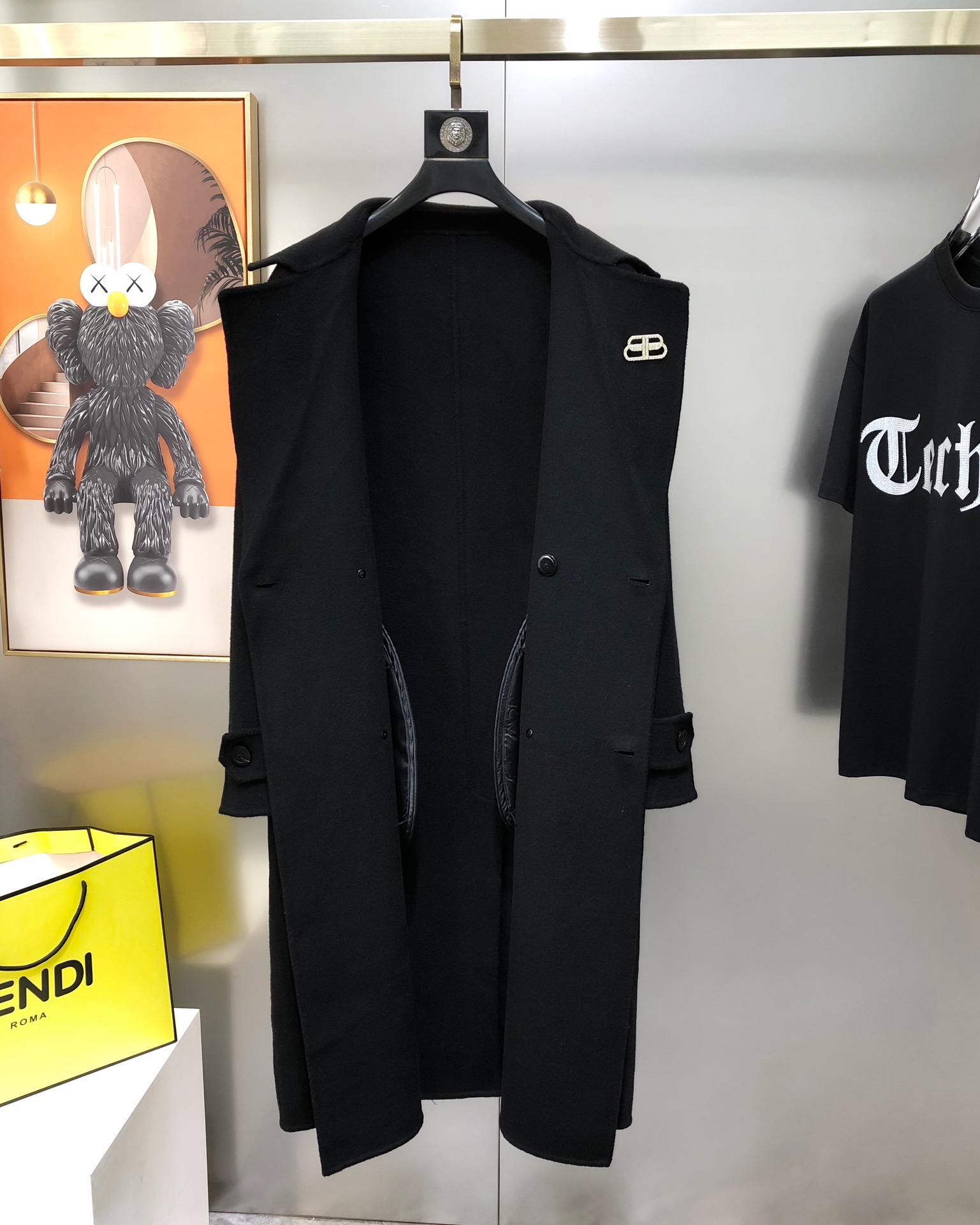 Balenciaga Male Basic Clothing Wool Black S-l-xl