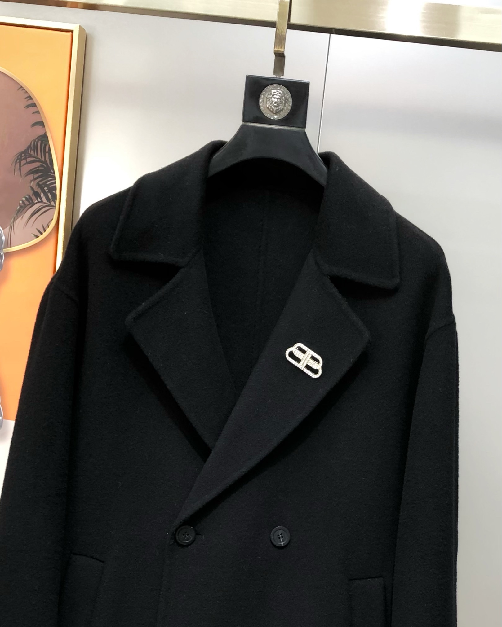 Balenciaga Male Basic Clothing Wool Black S-l-xl