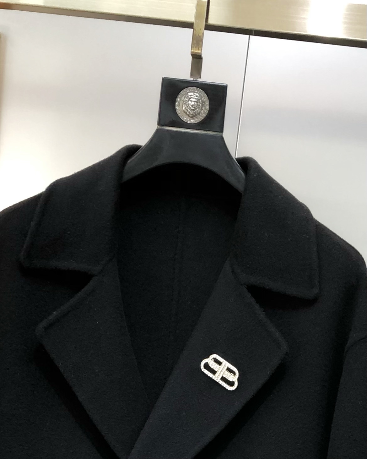 Balenciaga Male Basic Clothing Wool Black S-l-xl