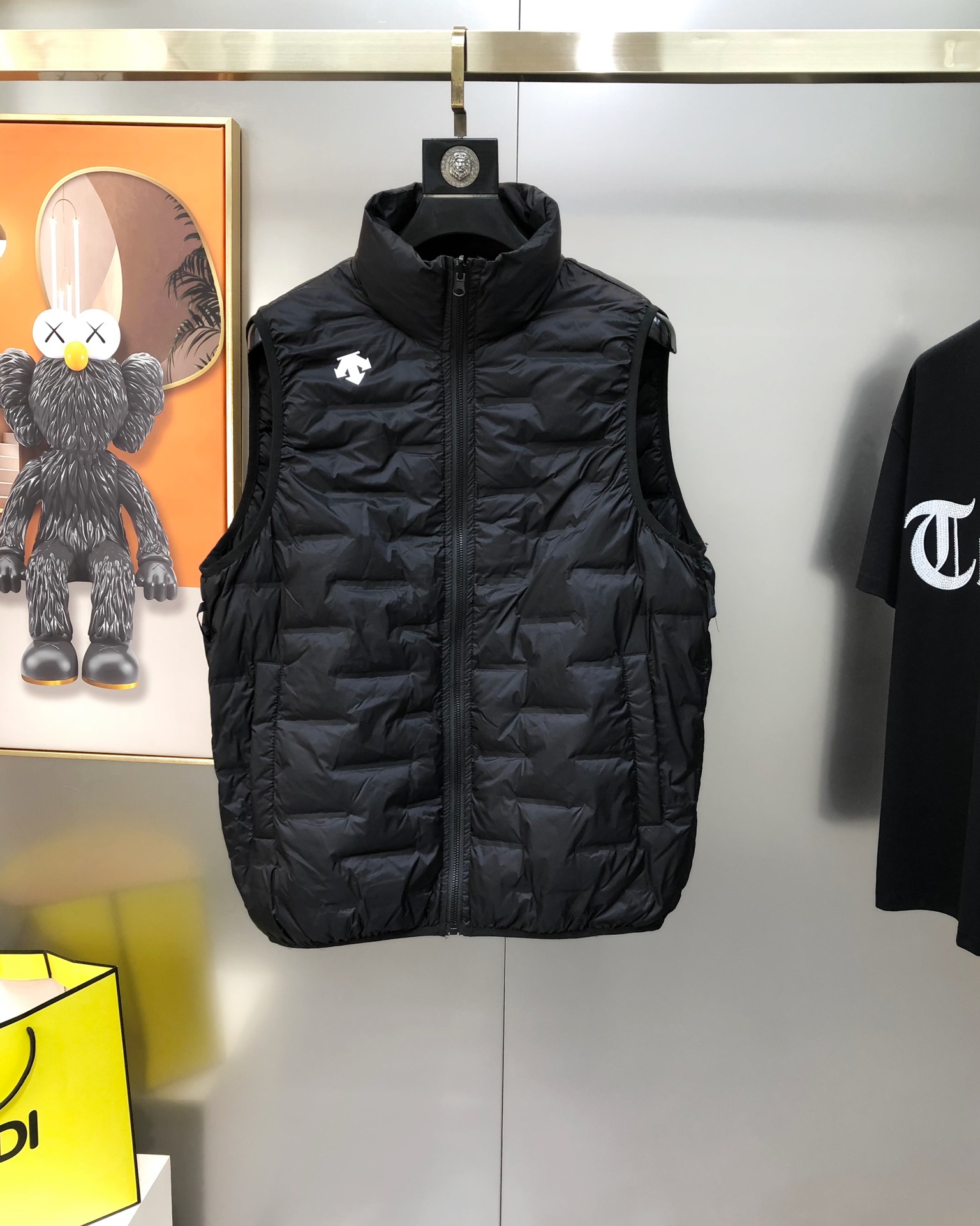 Descente Male Down Vest White Duck Down Black S-m-l-xl