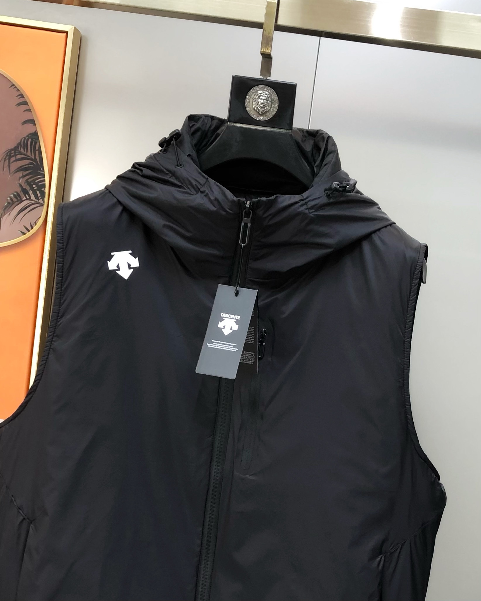 Descente Male Down Vest White Duck Down Black S-m-l-xl