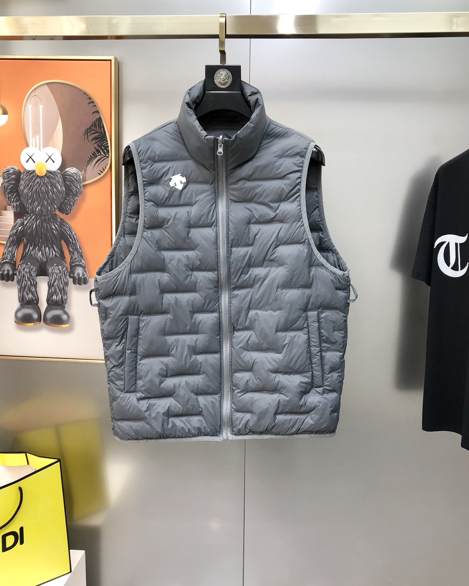 Descente Male Down Vest White Duck Down Black S-m-l-xl