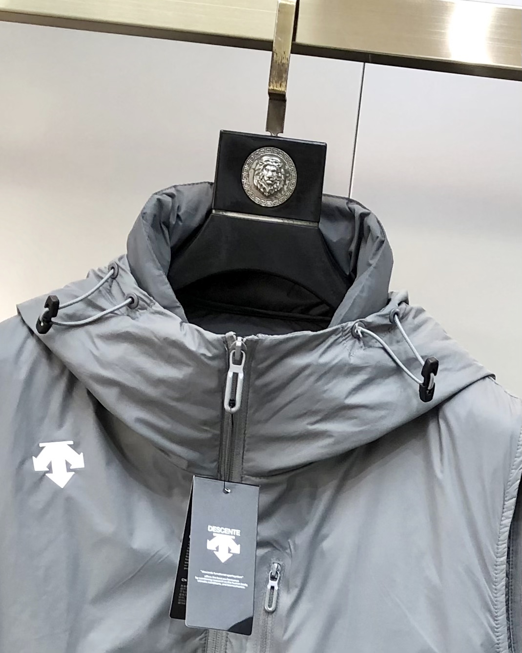 Descente Male Down Vest White Duck Down Black S-m-l-xl