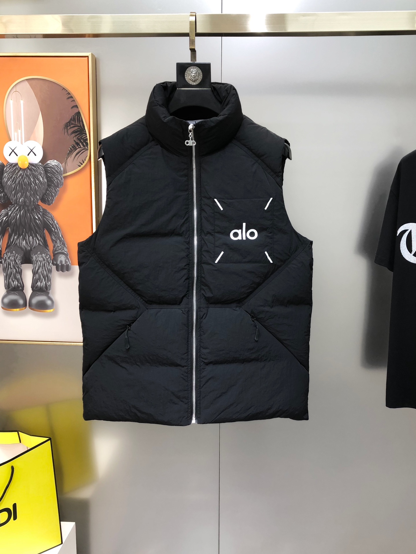 Male Down Vest White Duck Down Black M-l-xl