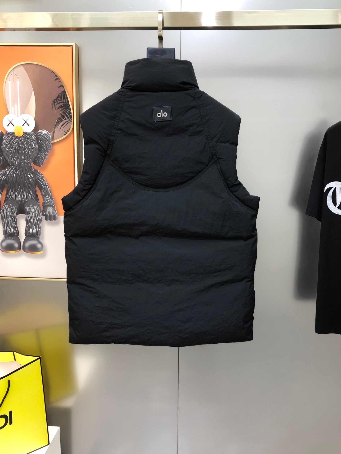 Male Down Vest White Duck Down Black M-l-xl