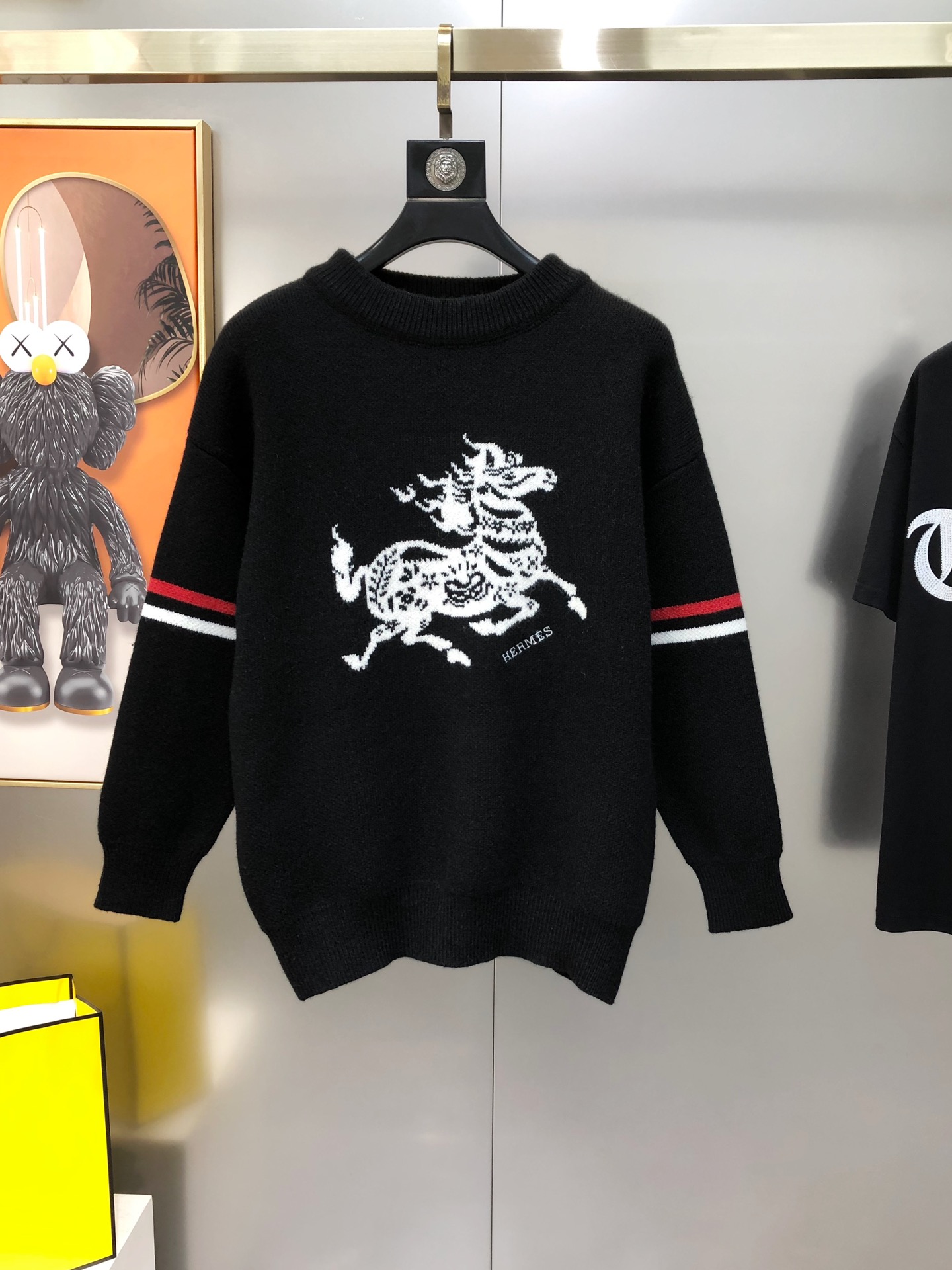 Hermès Male Basic Clothing Wool Black S-m-l-xl