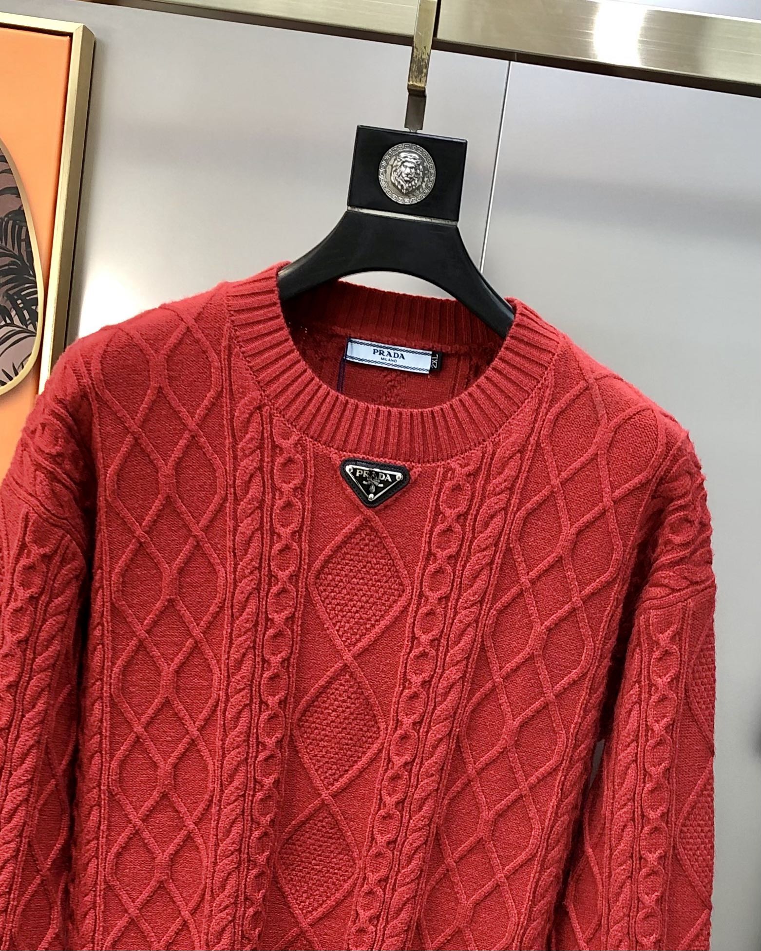 Prada Male Basic Clothing Cotton Red M-l-xl