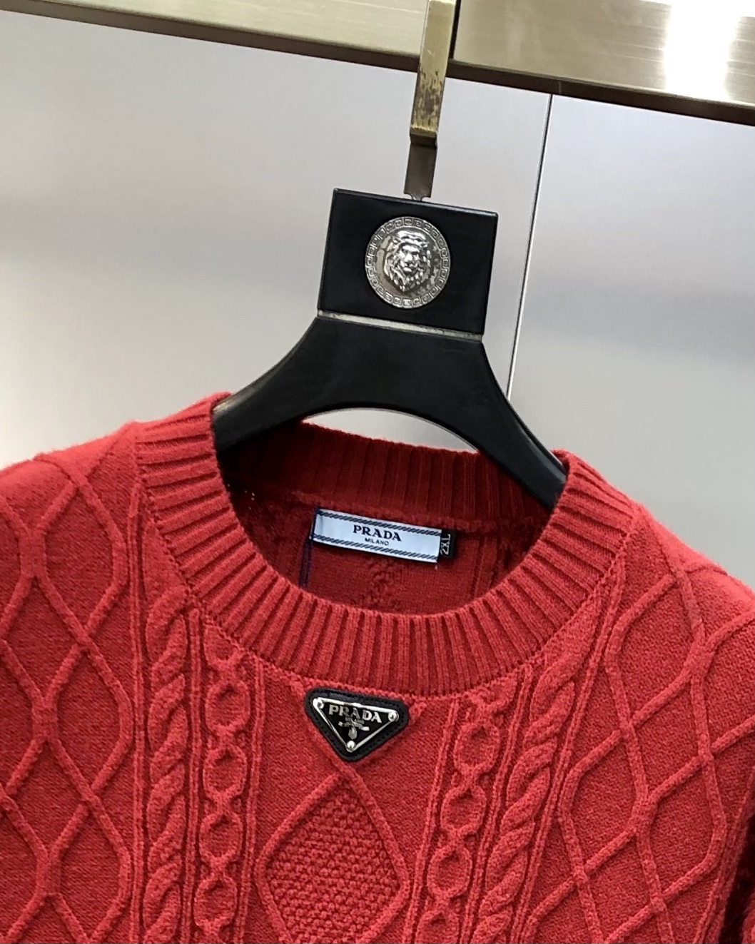 Prada Male Basic Clothing Cotton Red M-l-xl