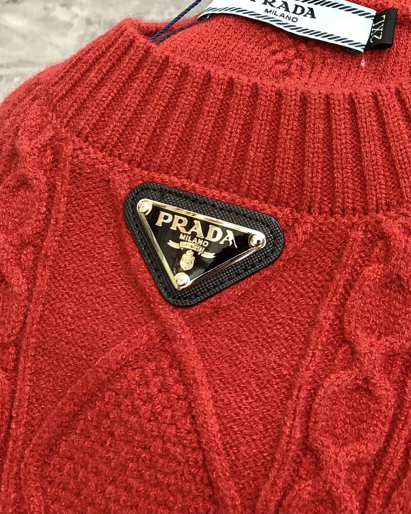 Prada Male Basic Clothing Cotton Red M-l-xl