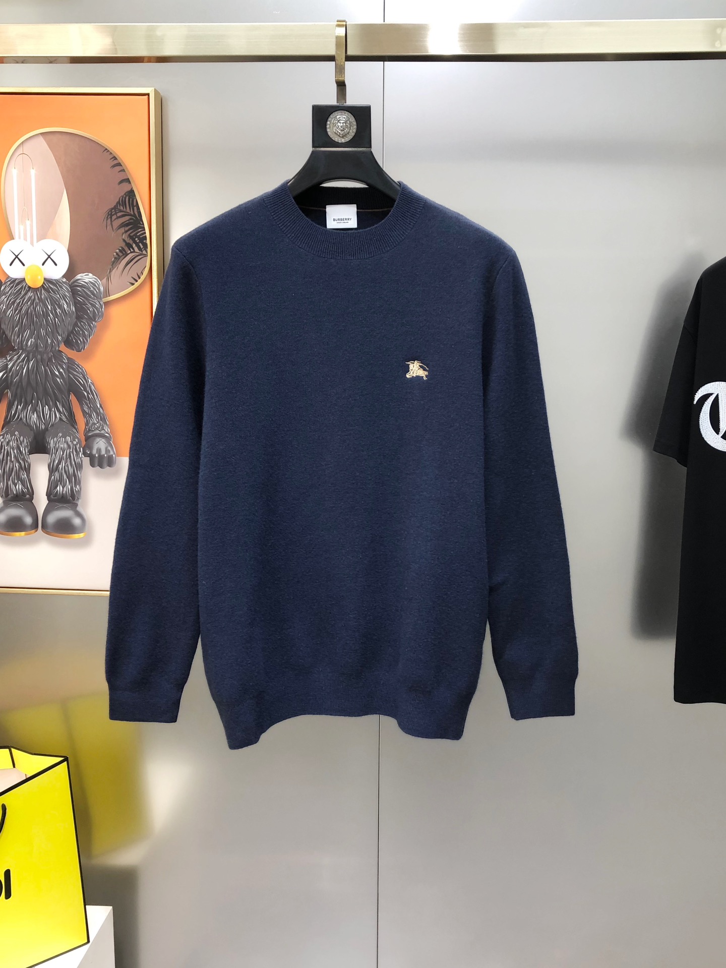 Burberry Male Basic Clothing Wool Black Plaid M-l-xl