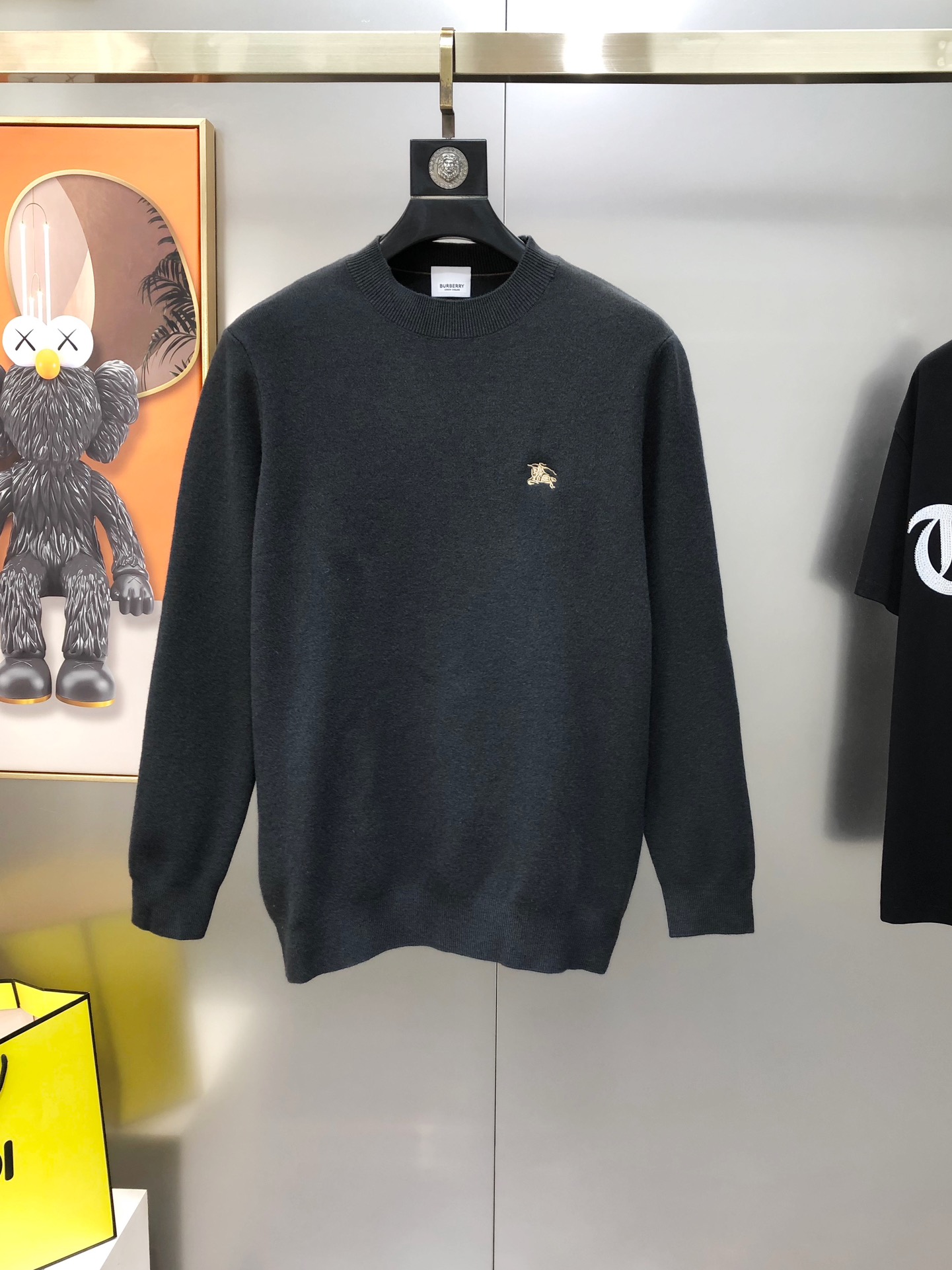 Burberry Male Basic Clothing Wool Black Plaid M-l-xl