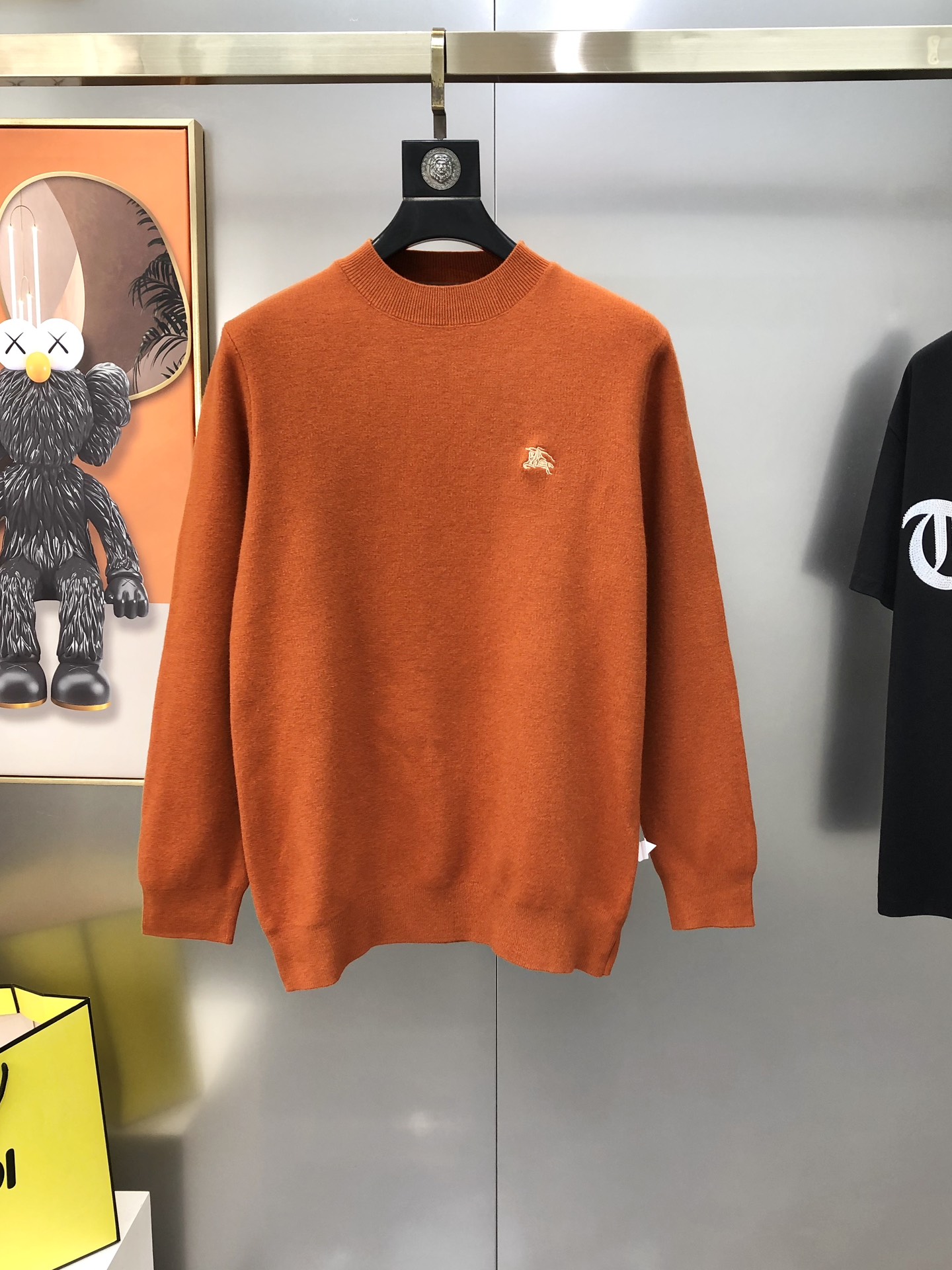 Burberry Male Basic Clothing Wool Black Plaid M-l-xl