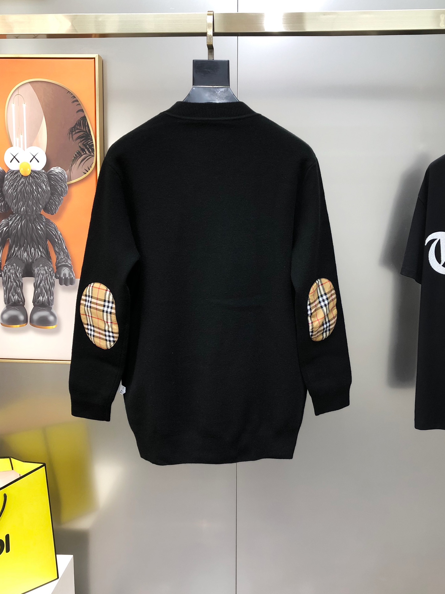 Burberry Male Basic Clothing Wool Black Plaid M-l-xl