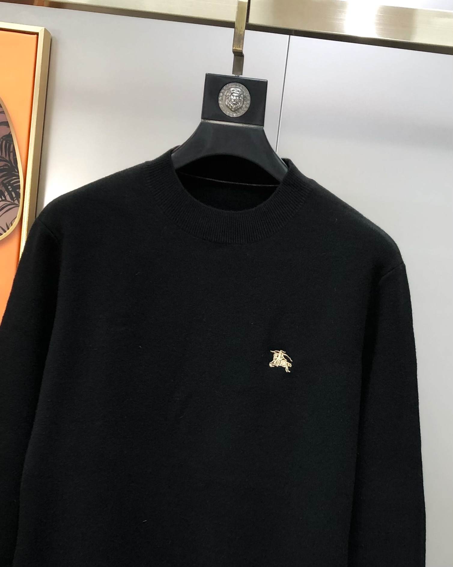 Burberry Male Basic Clothing Wool Black Plaid M-l-xl