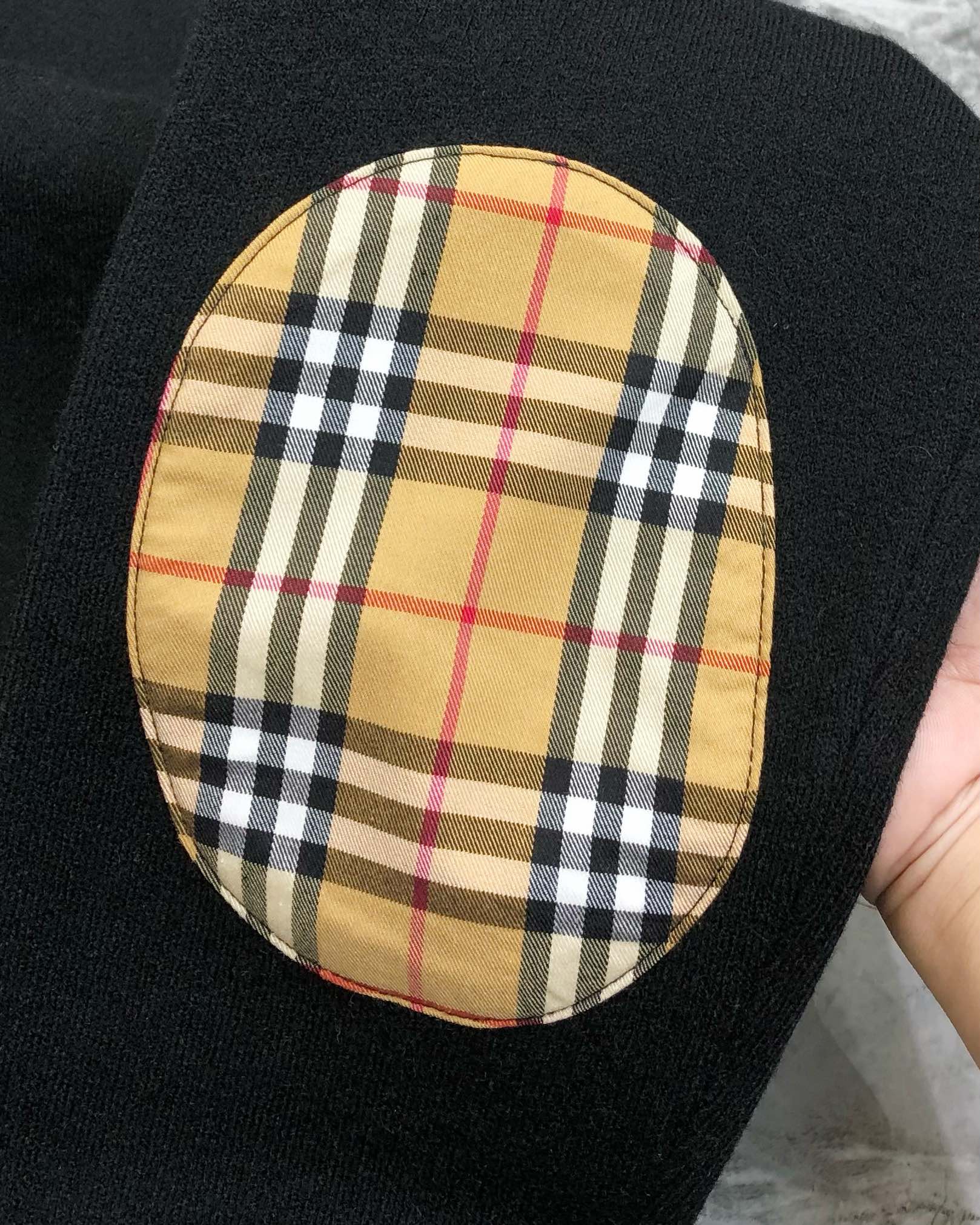 Burberry Male Basic Clothing Wool Black Plaid M-l-xl