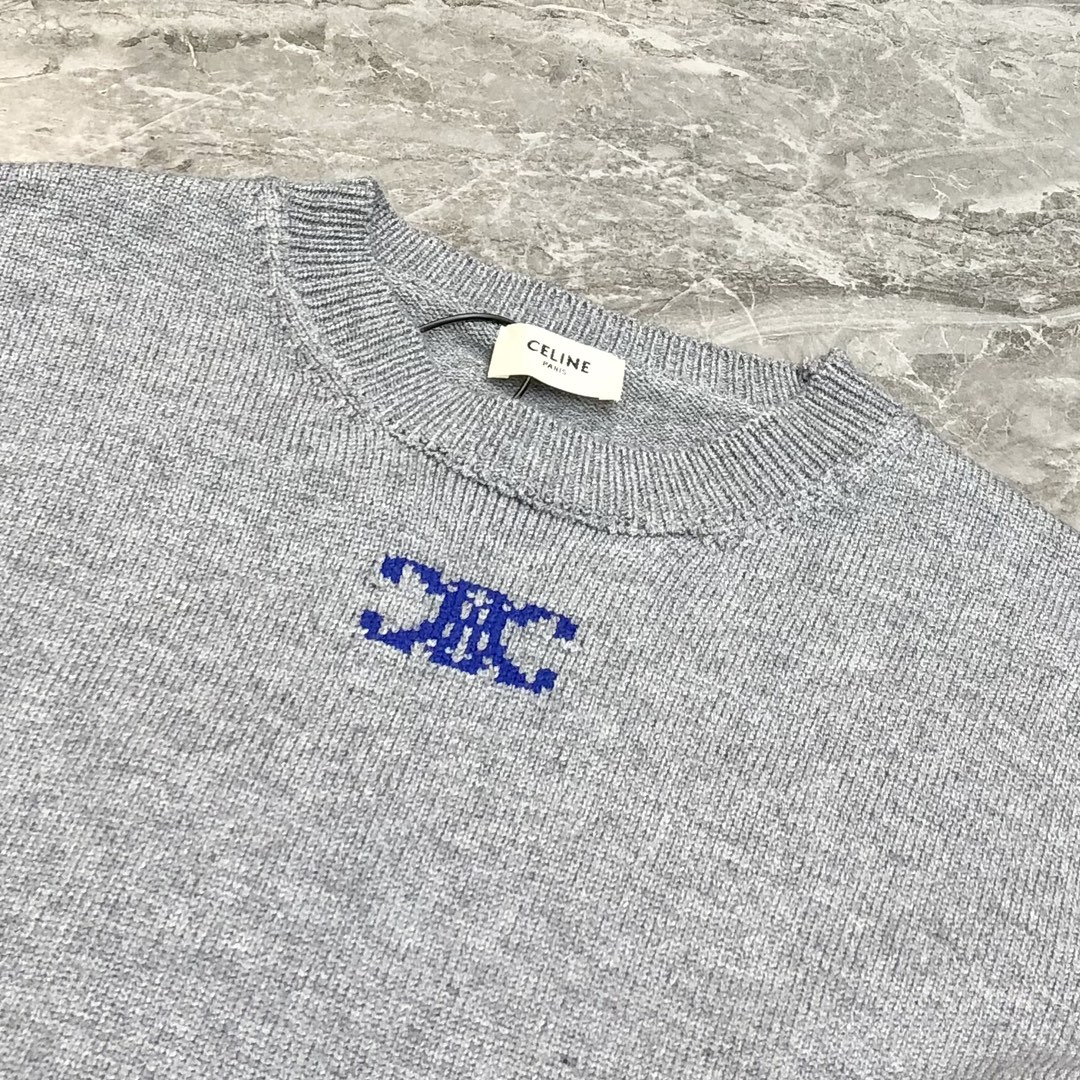 Celine Male Basic Clothing Cotton Blue S-l-xl