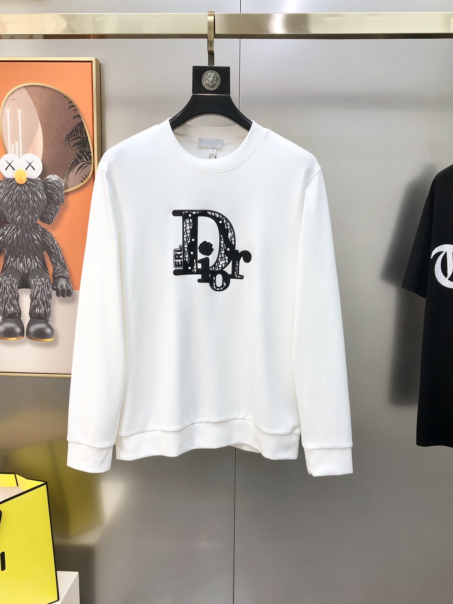 Dior Male Hoodie Cotton Black M-l-xl