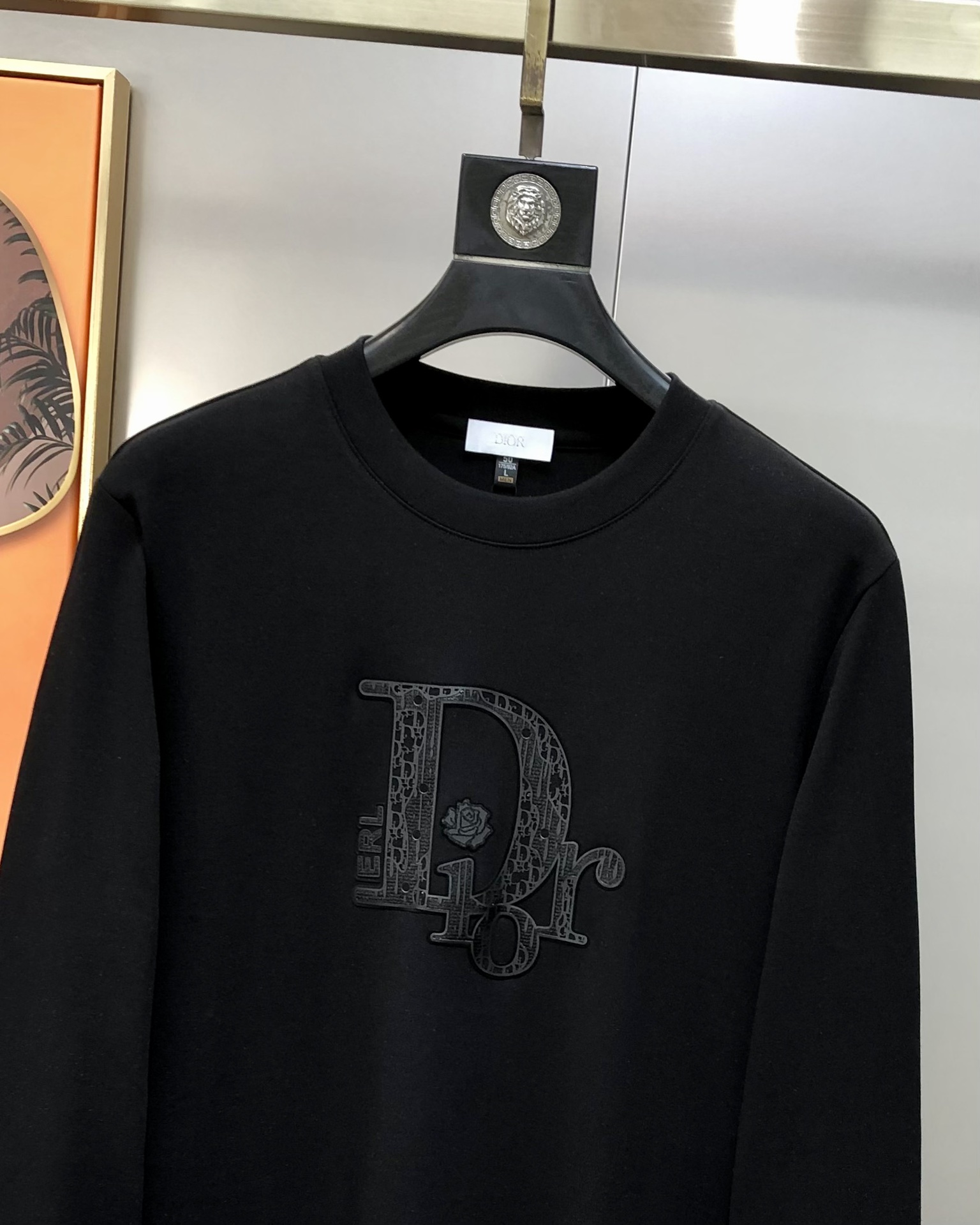 Dior Male Hoodie Cotton Black M-l-xl
