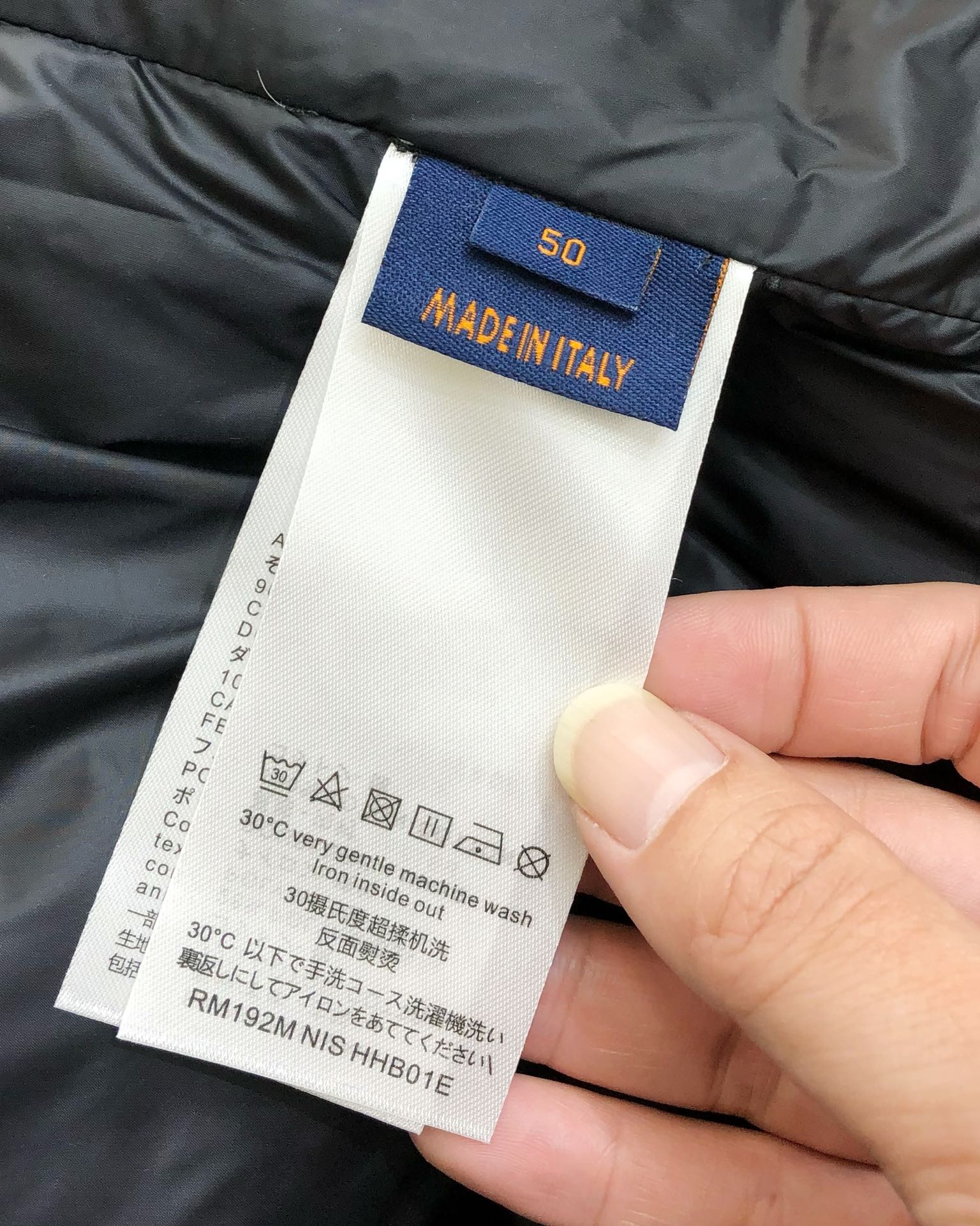 Louis Vuitton Male Down Jacket White Duck Down Black Hooded M-l-xl