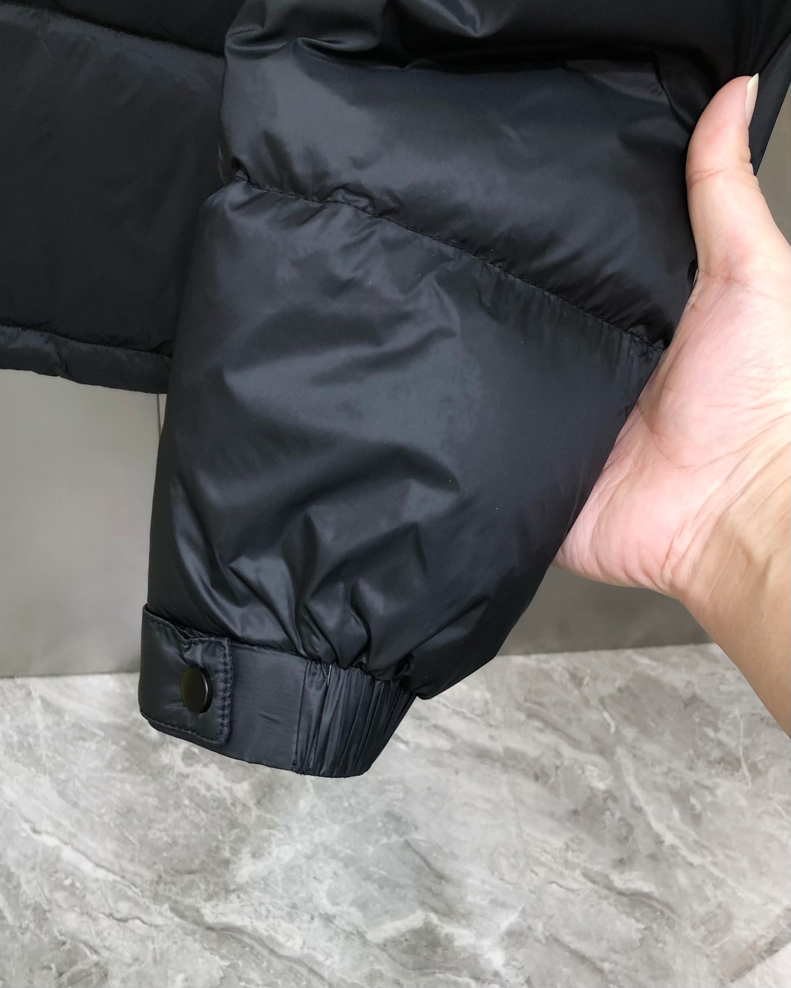 Fendi Male Down Jacket White Duck Down Black Hooded M-l-xl