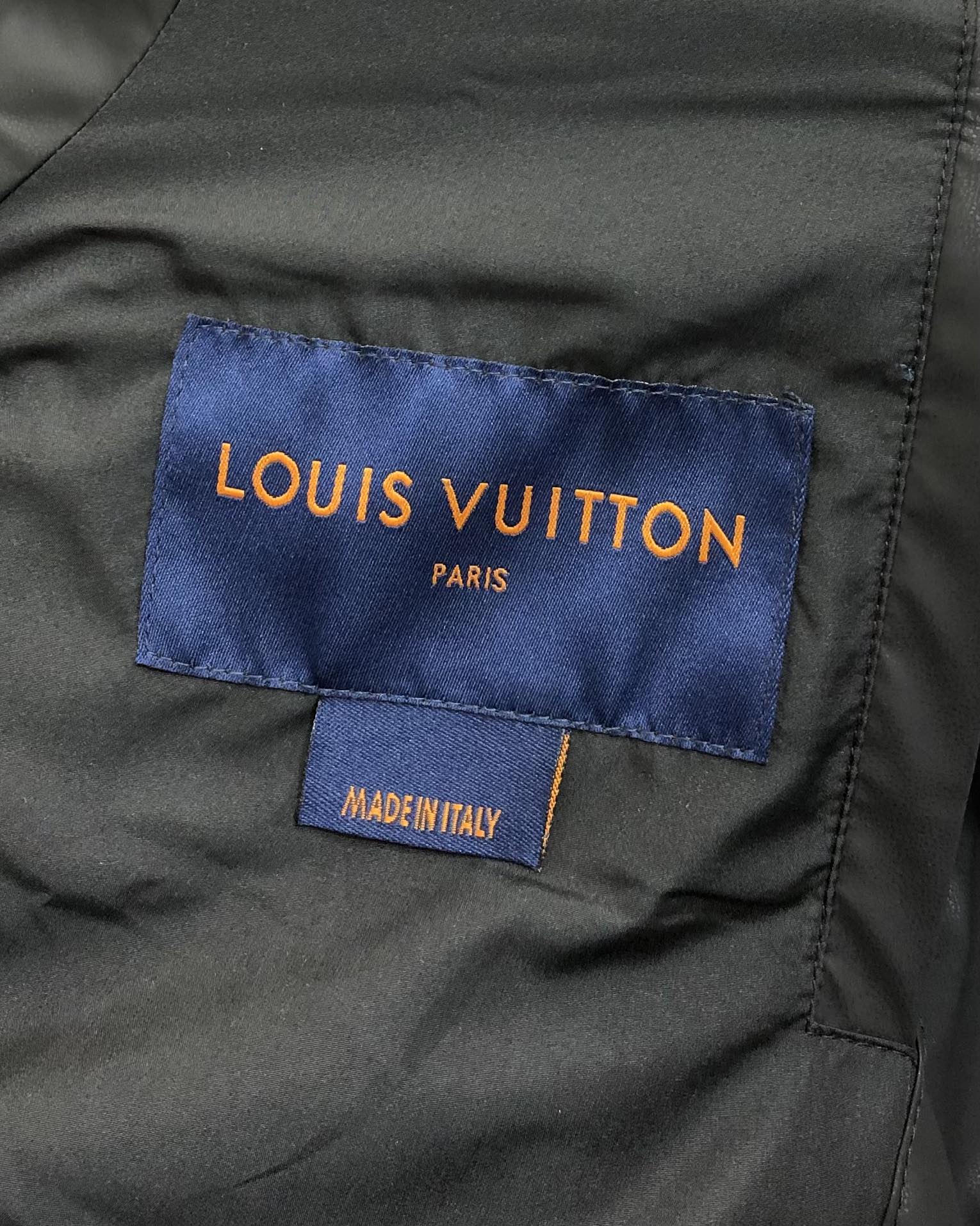 Louis Vuitton Male Down Vest White Duck Down Black M-l-xl