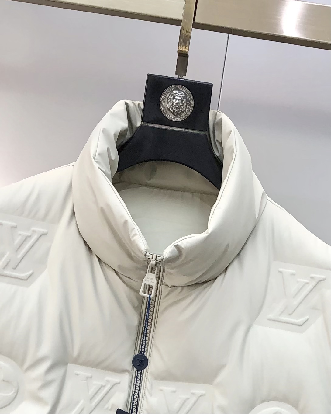 Louis Vuitton Male Down Vest White Duck Down Black M-l-xl