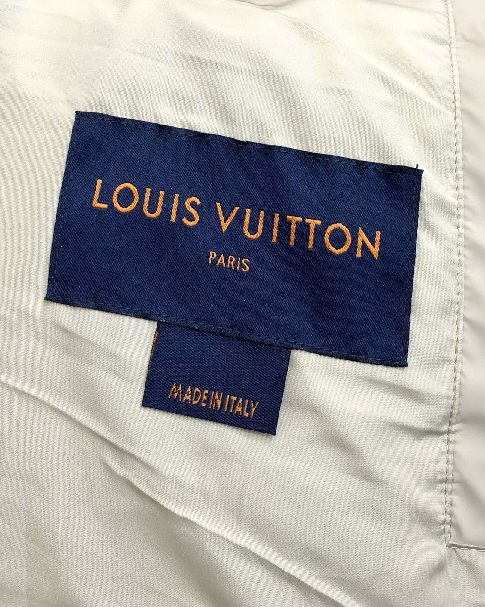Louis Vuitton Male Down Vest White Duck Down Black M-l-xl