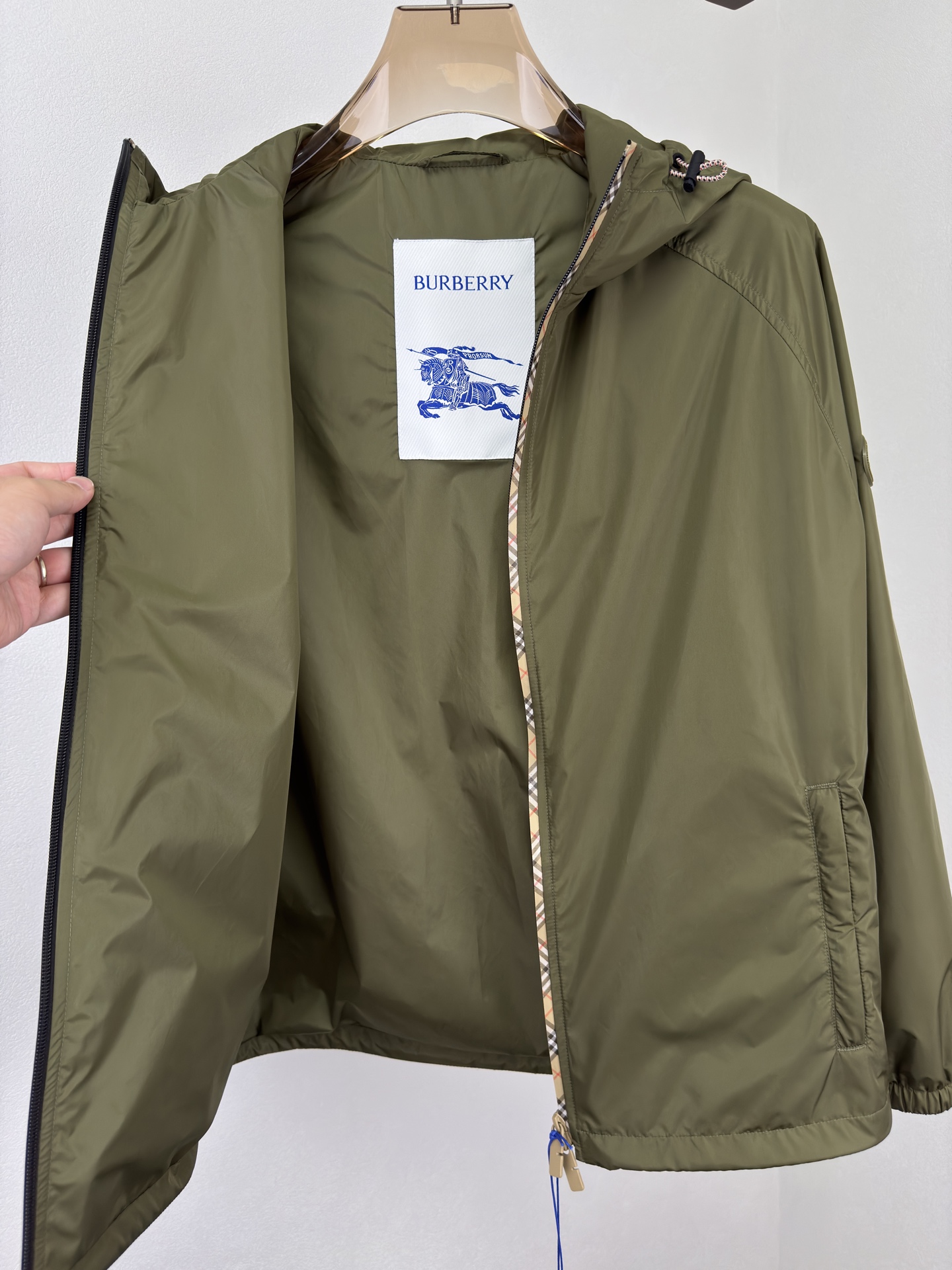 Burberry Basic Clothing Cotton Black Hooded M-xl