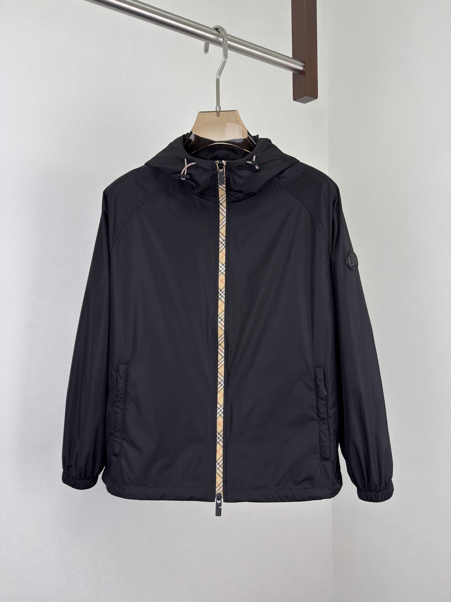 Burberry Basic Clothing Cotton Black Hooded M-xl