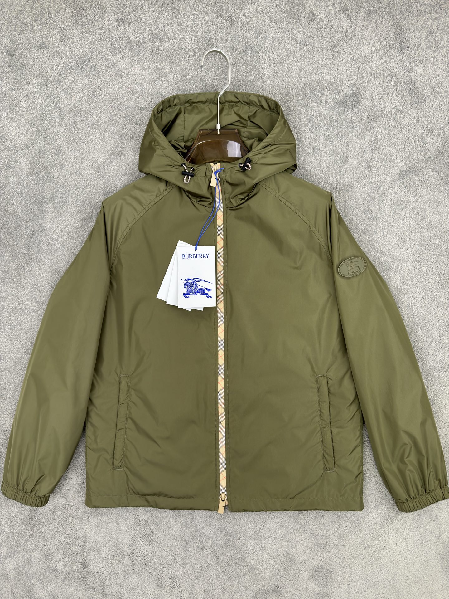 Burberry Basic Clothing Cotton Black Hooded M-xl