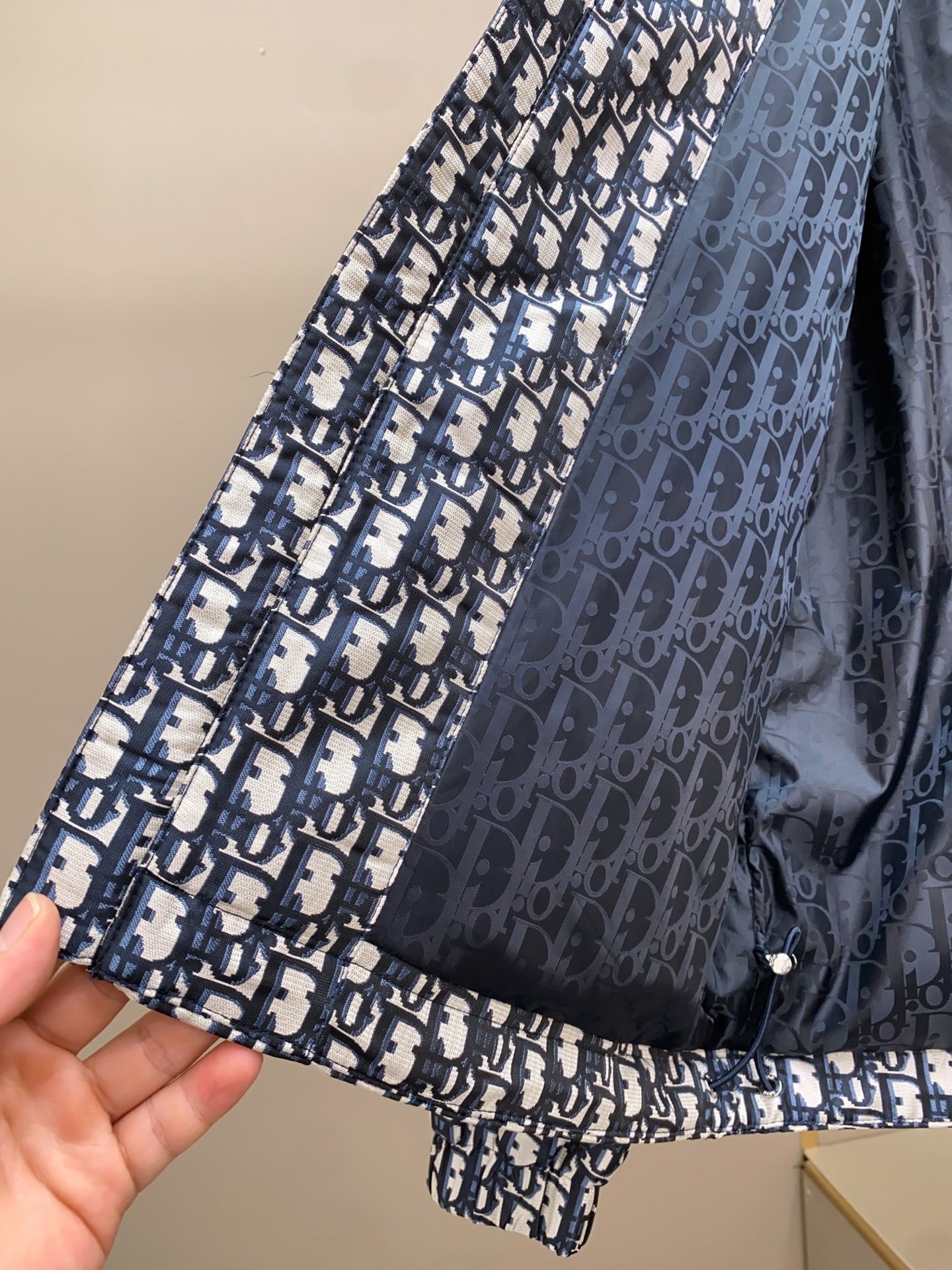 Dior Couple Jacket Cotton Blue Hooded L-54-48-56-50-52