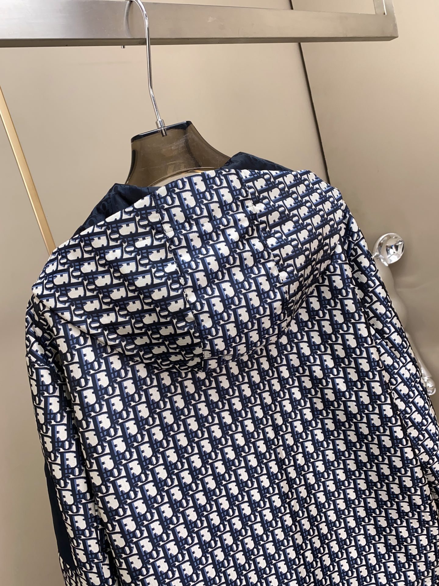 Dior Couple Jacket Cotton Blue Hooded L-54-48-56-50-52