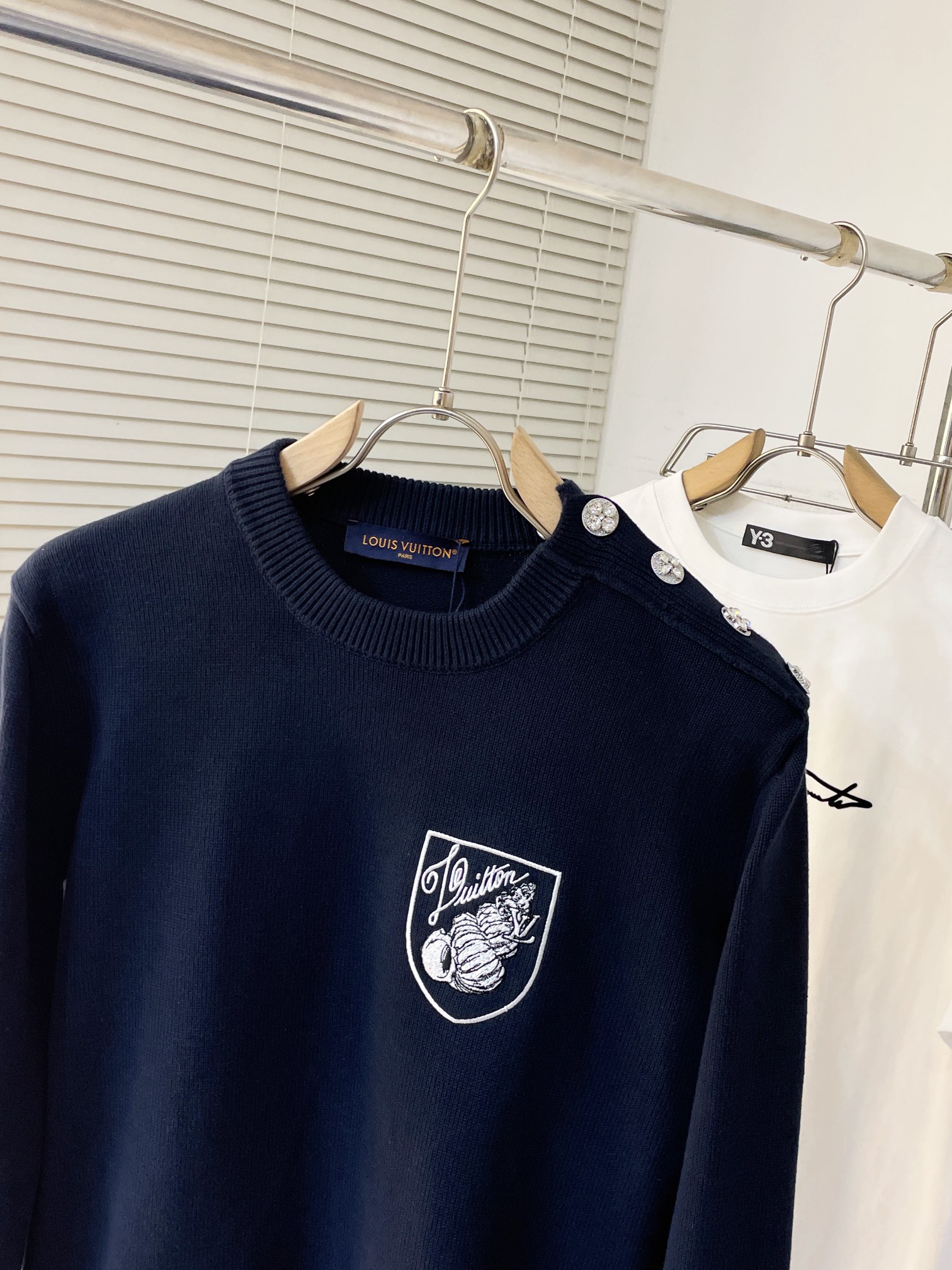 Louis Vuitton Couple Basic Clothing Cotton Loose Fit S-m-l-xl