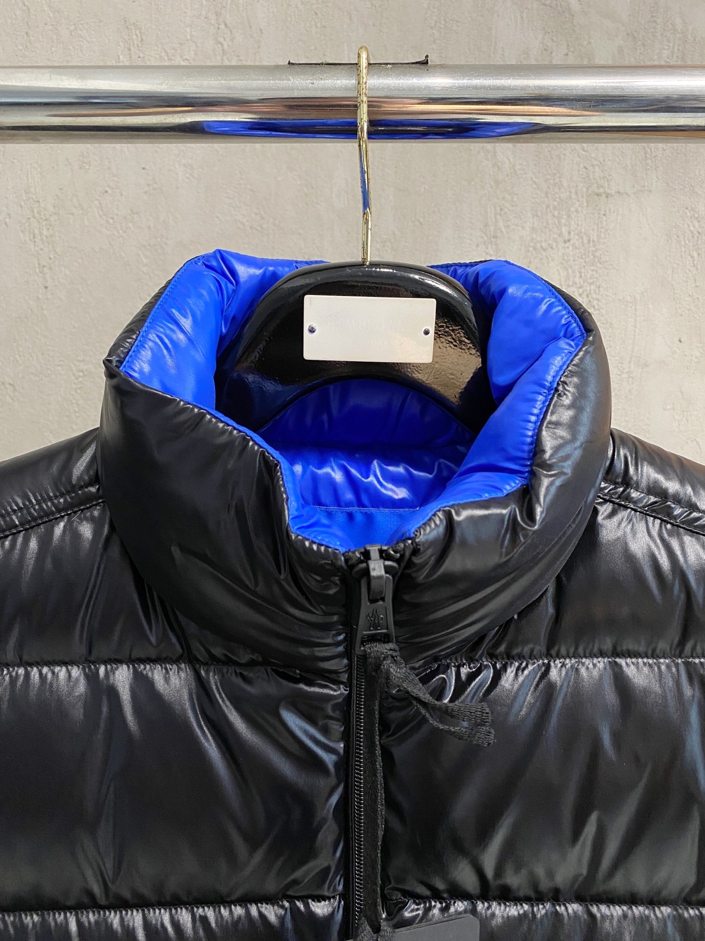Moncler Down Vest White Duck Down Black Striped M-l-xl