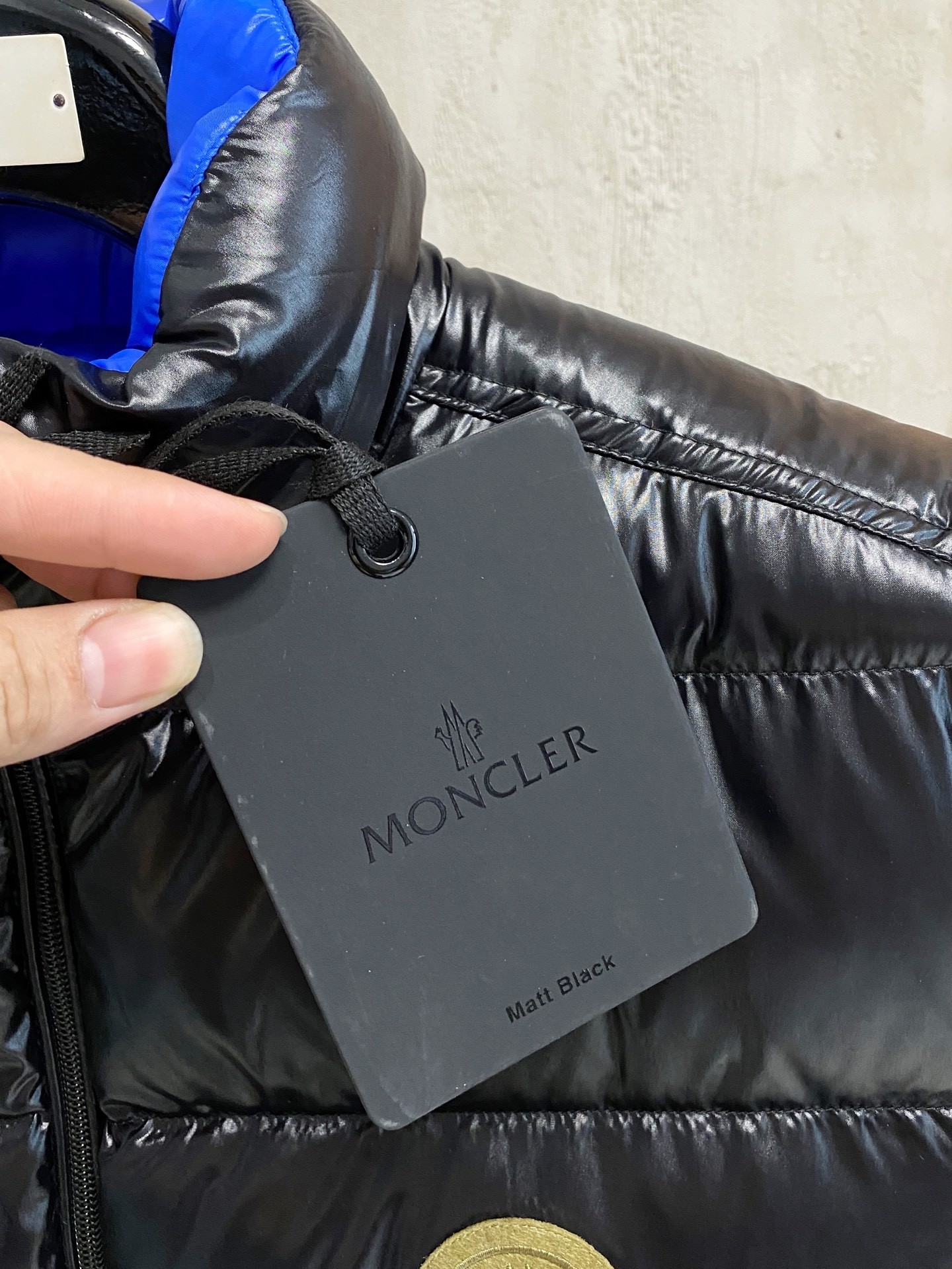 Moncler Down Vest White Duck Down Black Striped M-l-xl