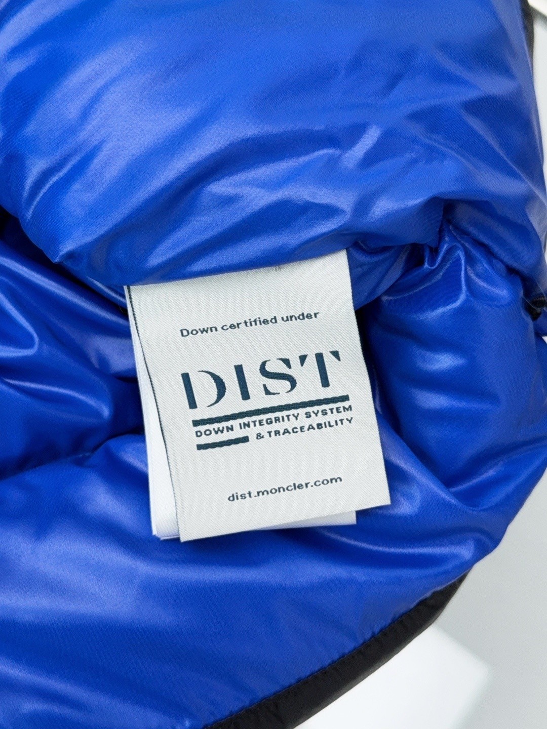 Moncler Down Vest White Duck Down Black Striped M-l-xl