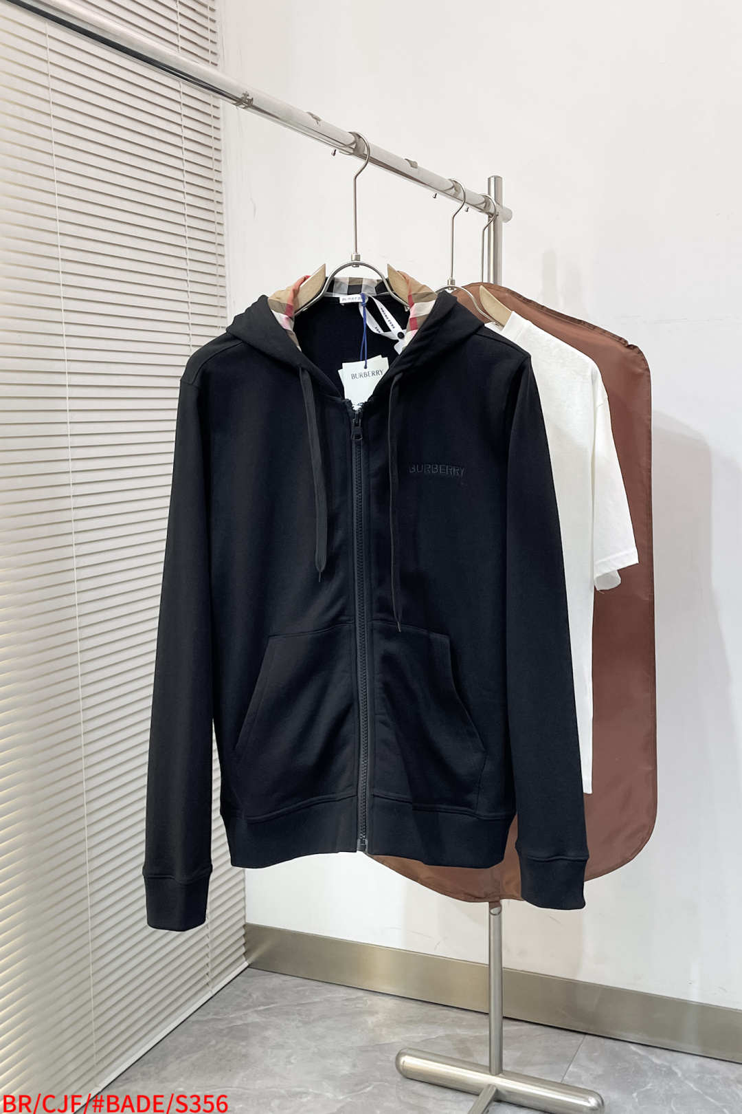 Burberry Couple Hoodie Cotton Black Hooded S-m-l-xl