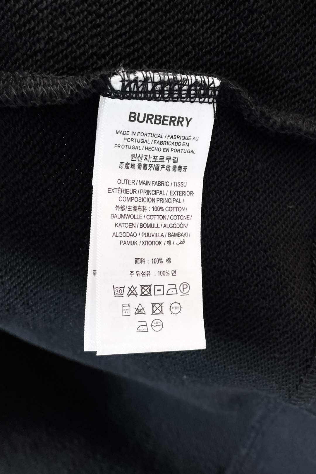 Burberry Couple Hoodie Cotton Black Hooded S-m-l-xl