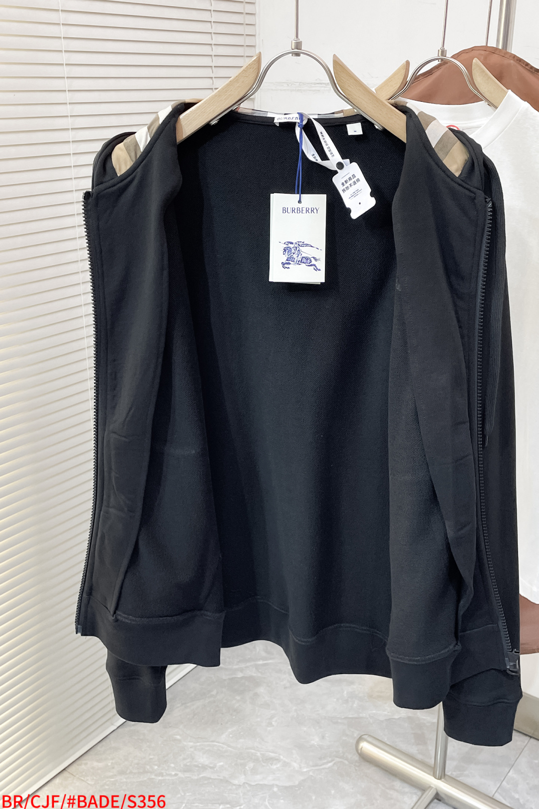 Burberry Couple Hoodie Cotton Black Hooded S-m-l-xl