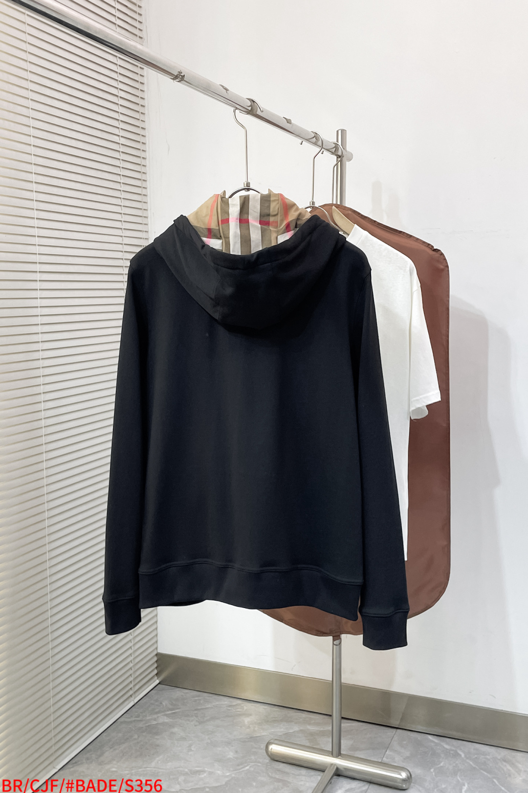 Burberry Couple Hoodie Cotton Black Hooded S-m-l-xl