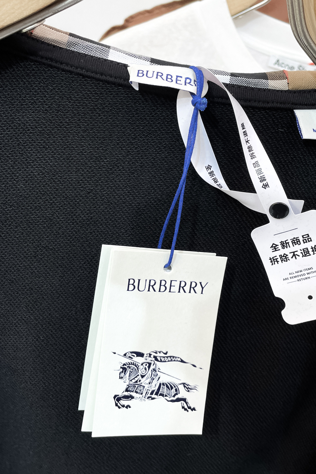 Burberry Couple Hoodie Cotton Black Hooded S-m-l-xl