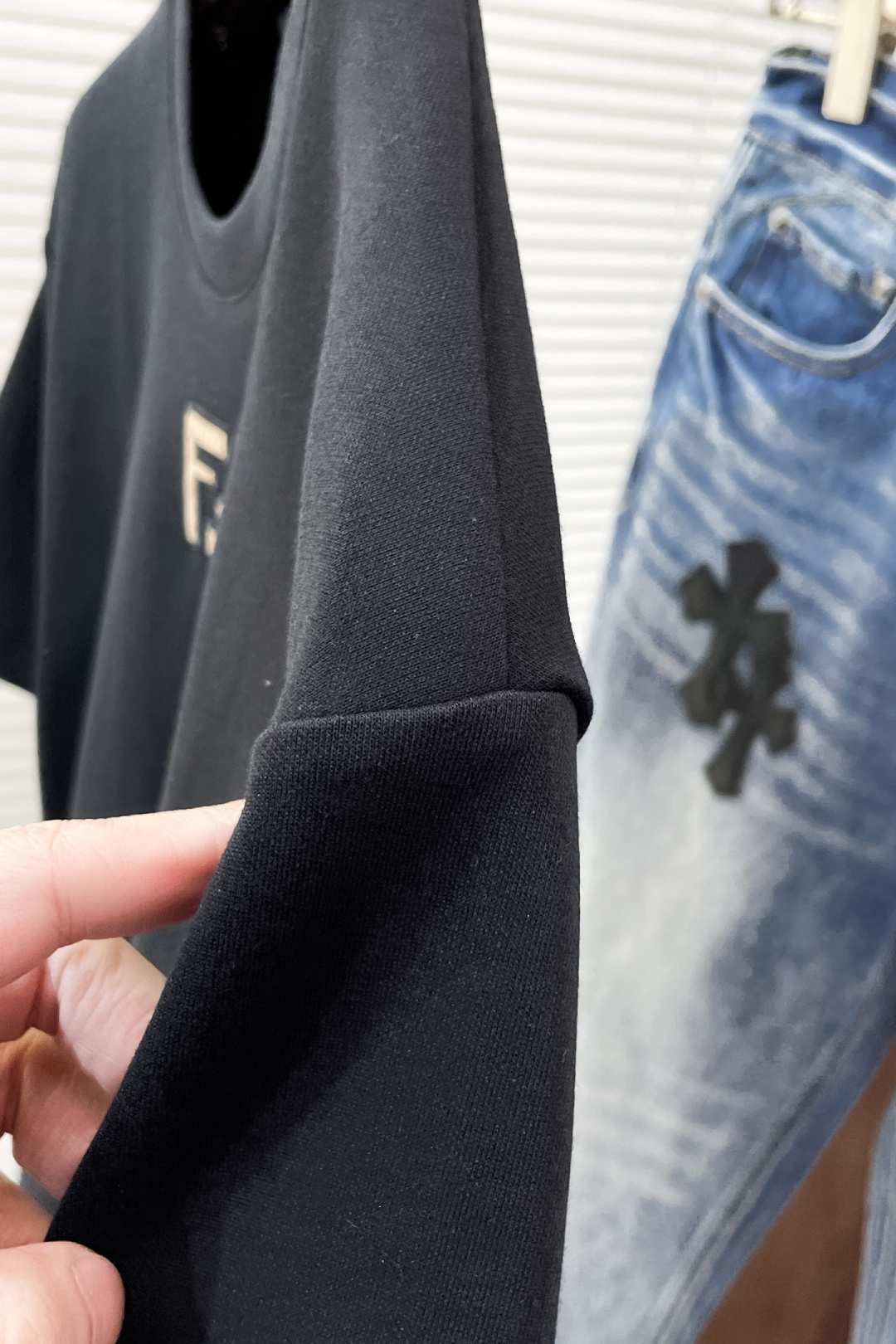 Fendi Couple Basic Clothing Cotton Black S-m-l-xl