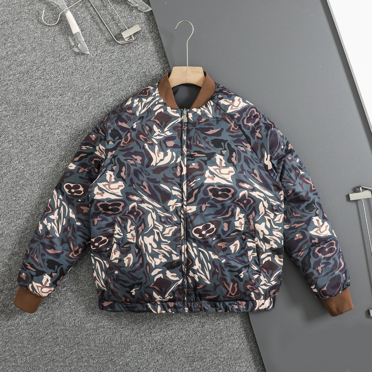 Louis Vuitton Jacket Cotton Gray M-l-xl-xxl