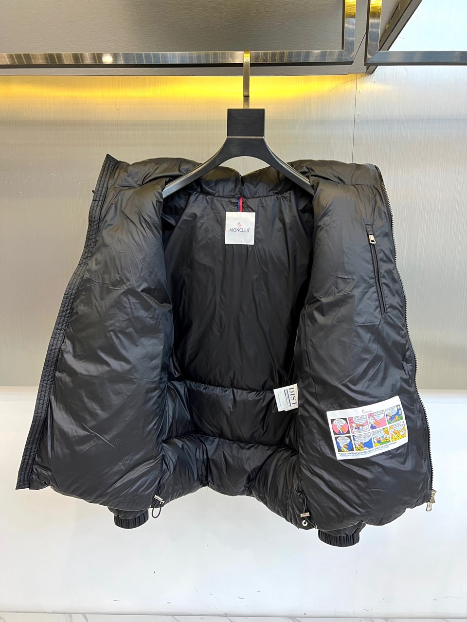 Moncler Down Jacket Goose Down Gray Hooded M-l