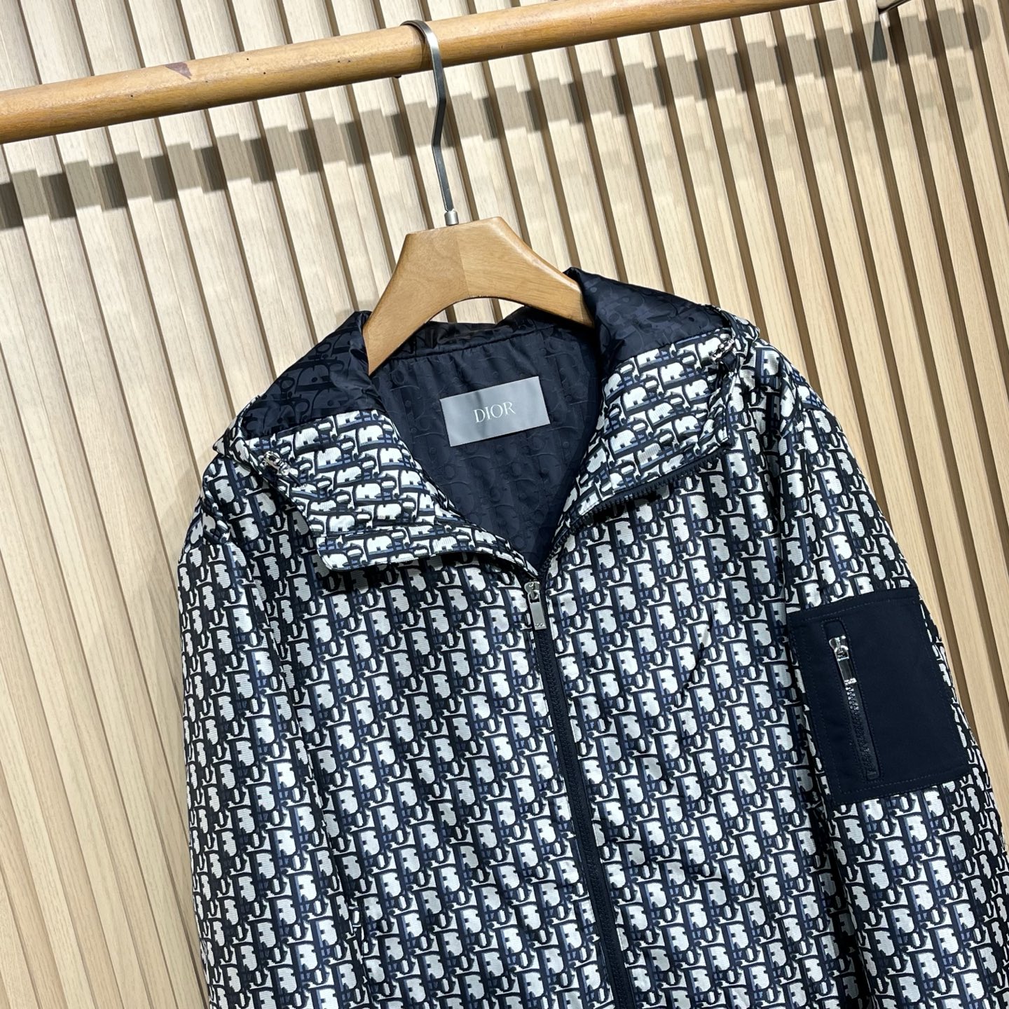 Dior Jacket Cotton Black Hooded S-l