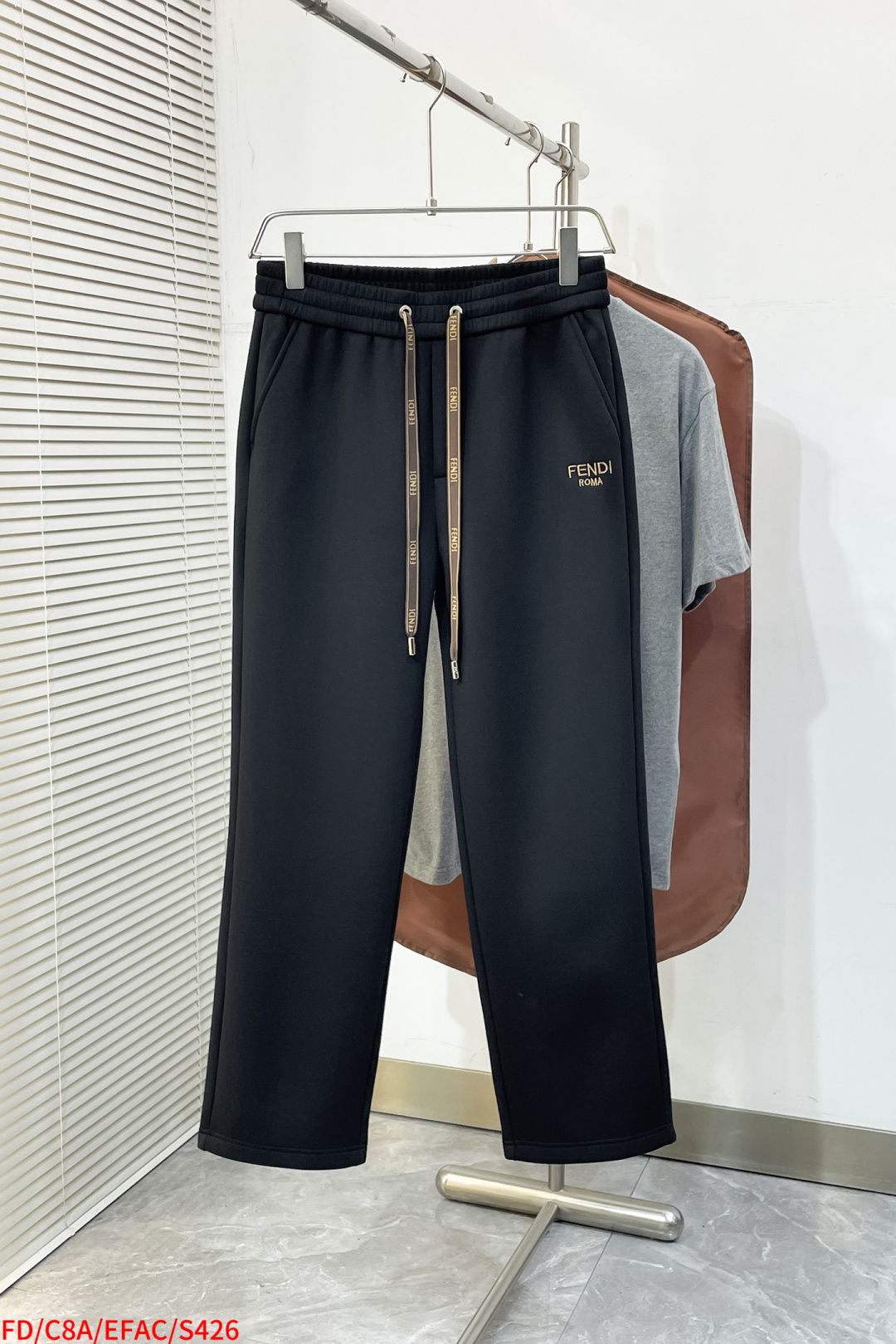 Fendi Basic Clothing Black Fleece Lined S-m-xl