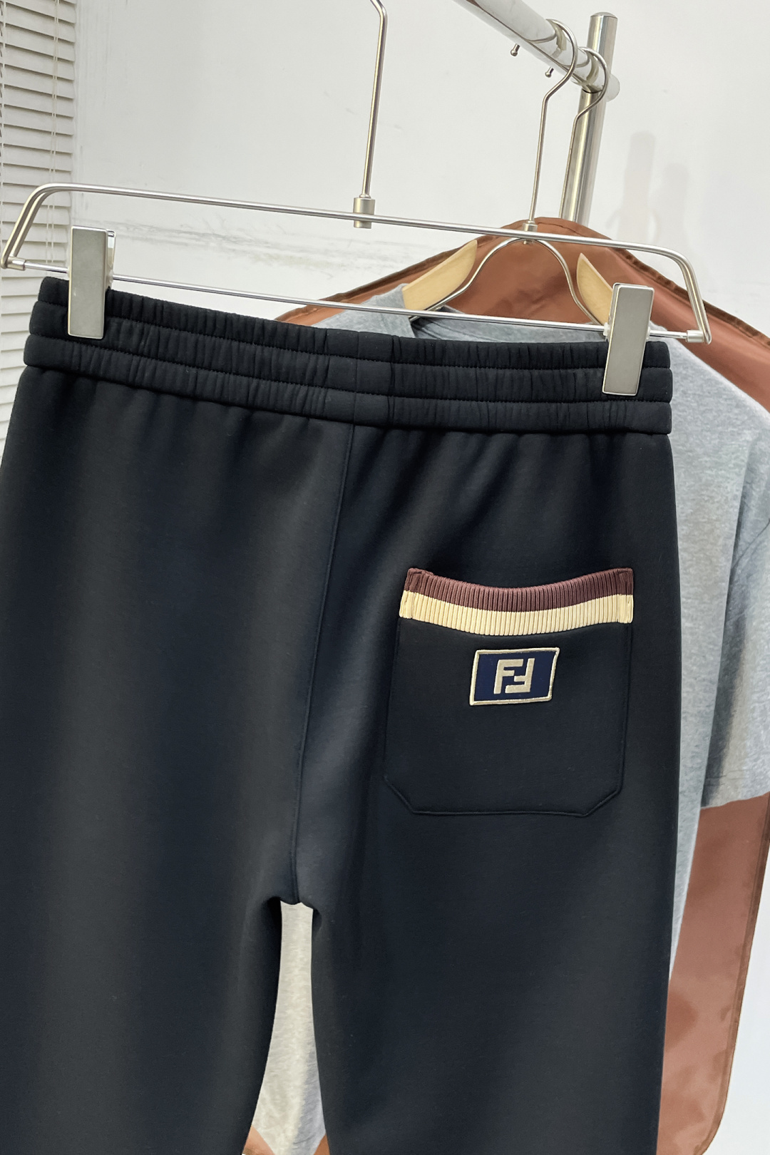 Fendi Basic Clothing Black Fleece Lined S-m-xl