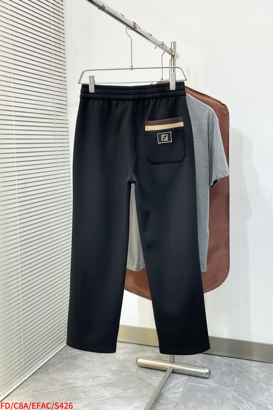 Fendi Basic Clothing Black Fleece Lined S-m-xl